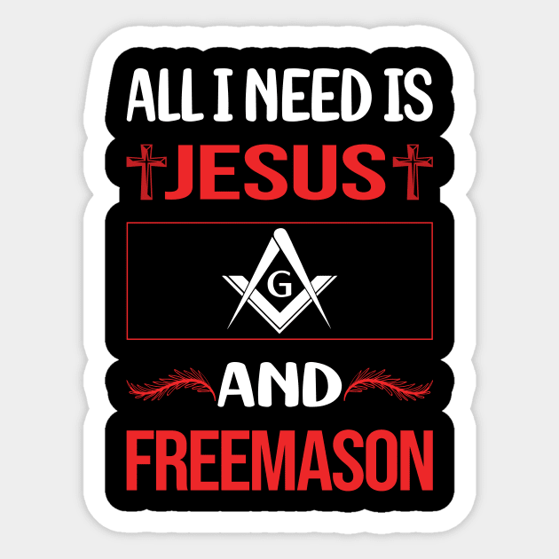 Funny Jesus Freemason Freemasonry Masonry Masonic Mason Stonemason Illuminati Sticker by lainetexterbxe49